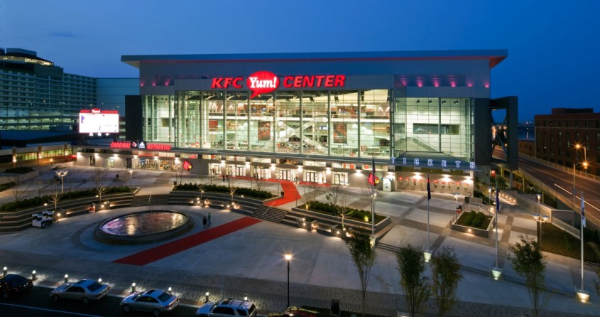 KFC Yum Center night