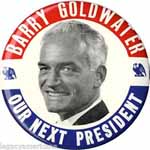 Goldwater campaign button