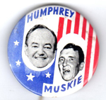 Humphrey Muskie campaign button